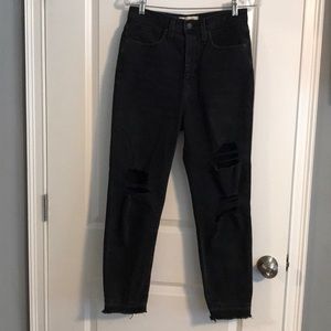 Madewell Black Mom Jeans